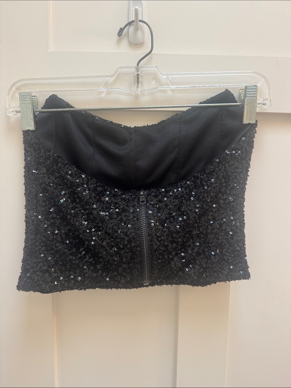 Vera & Lucy Bustier Corset Black Lace Crop Top - Picture 2 of 5